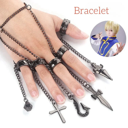 Kurapika Cosplay Costume – Hunter x Hunter Outfit with Wig &amp; Chains