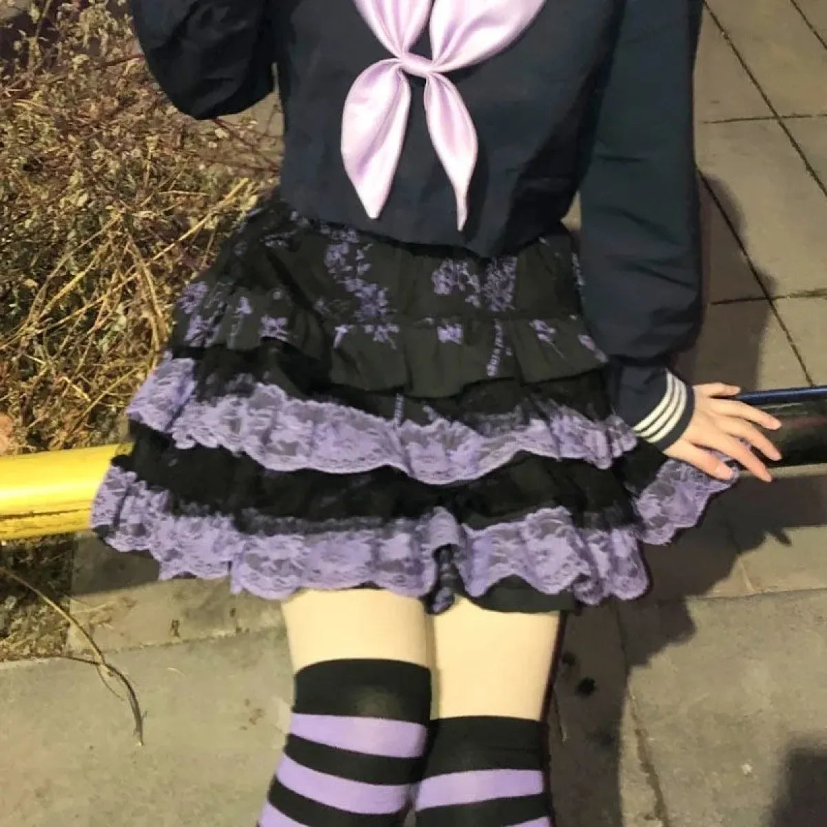 Lace Layered Skirt – Harajuku Punk Lolita Mini