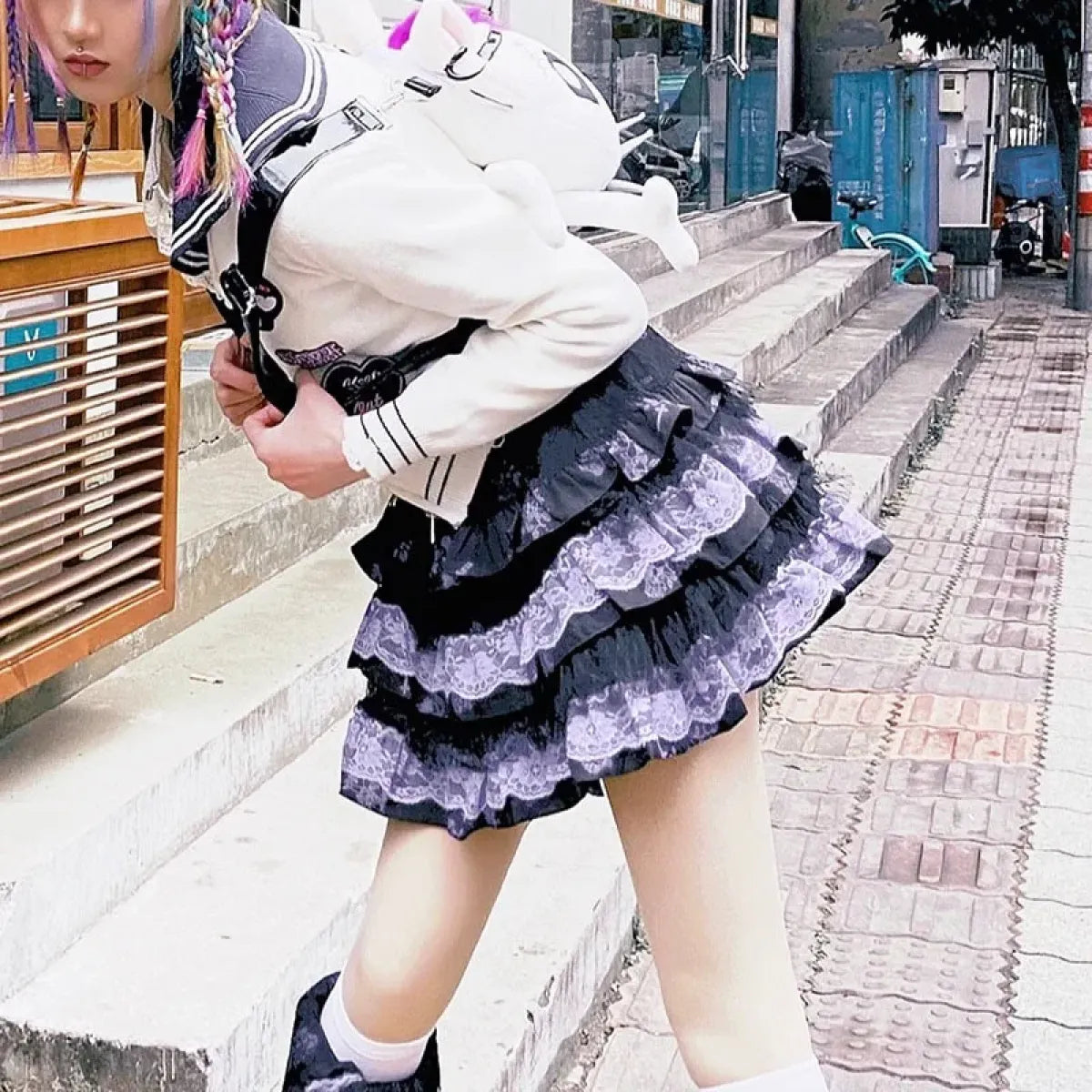 Lace Layered Skirt – Harajuku Punk Lolita Mini
