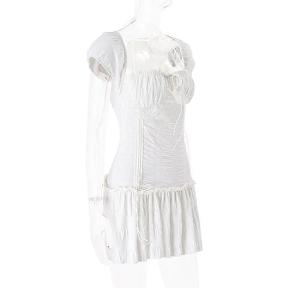 Halter Lace Mini Dress