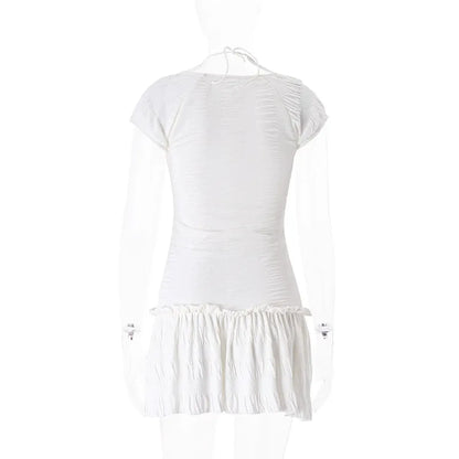 Halter Lace Mini Dress