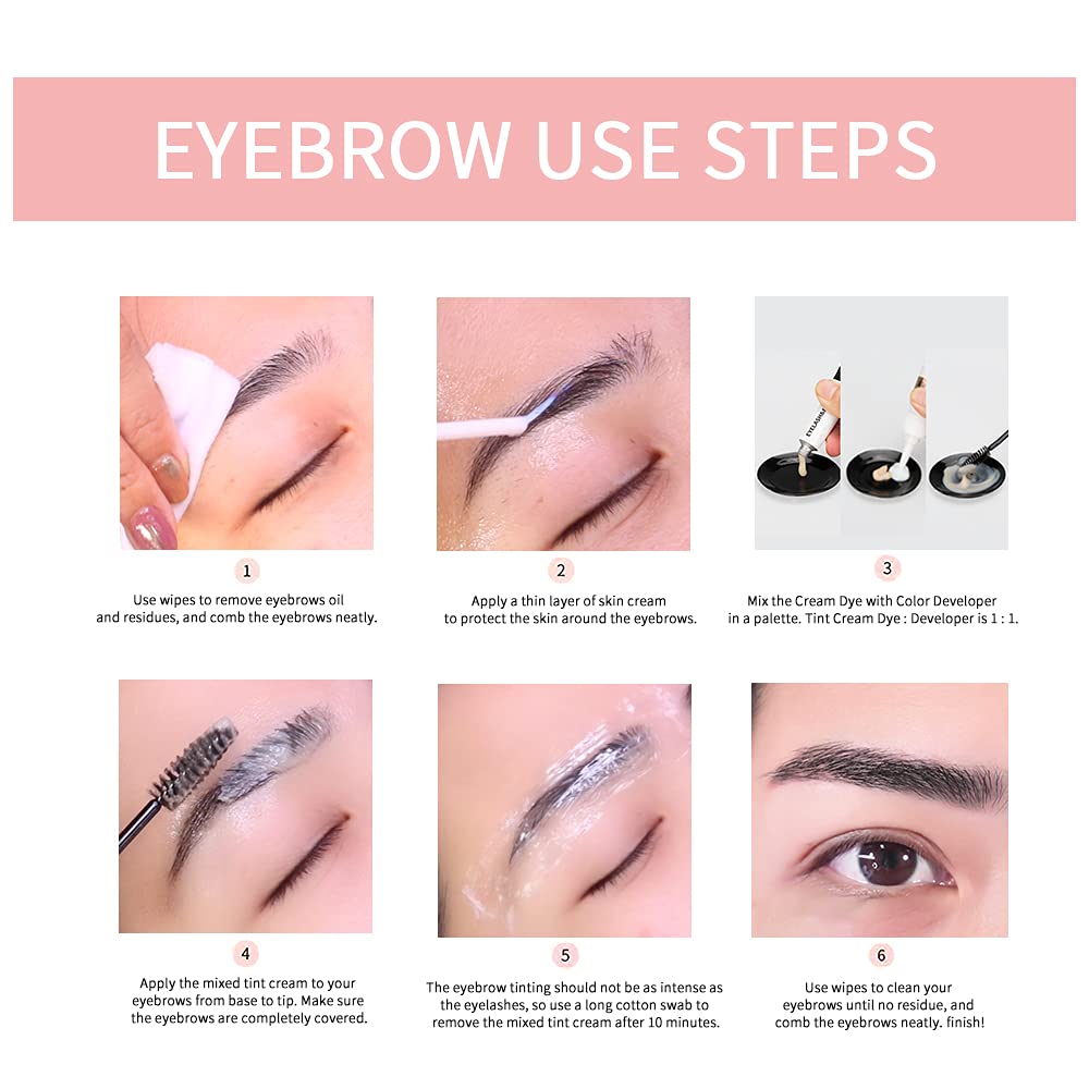 VIP Lash &amp; Brow Tint Kit, Professional Semi-Permanent 2-in-1