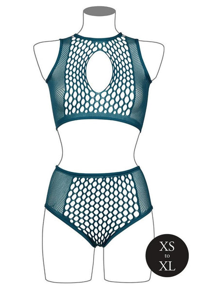 Le Désir Duo Net Keyhole Bra Set - One Size
