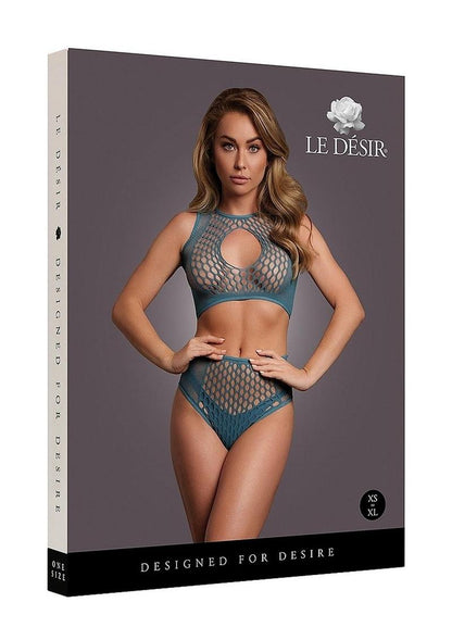 Le Désir Duo Net Keyhole Bra Set - One Size