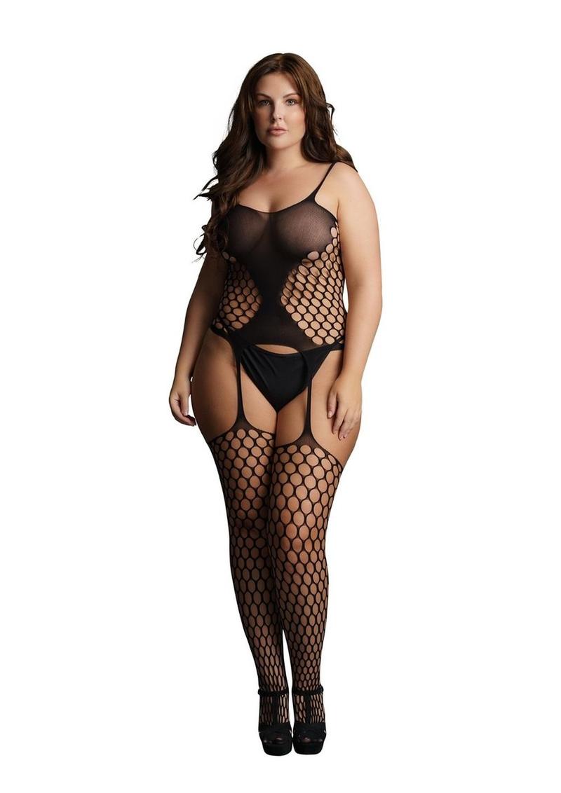 Le Desir Fence Net Premium quality Suspender Bodystocking