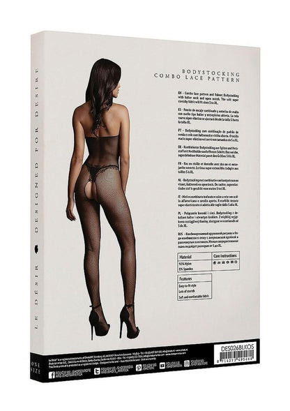 Le Désir Fishnet and Lace Bodystocking