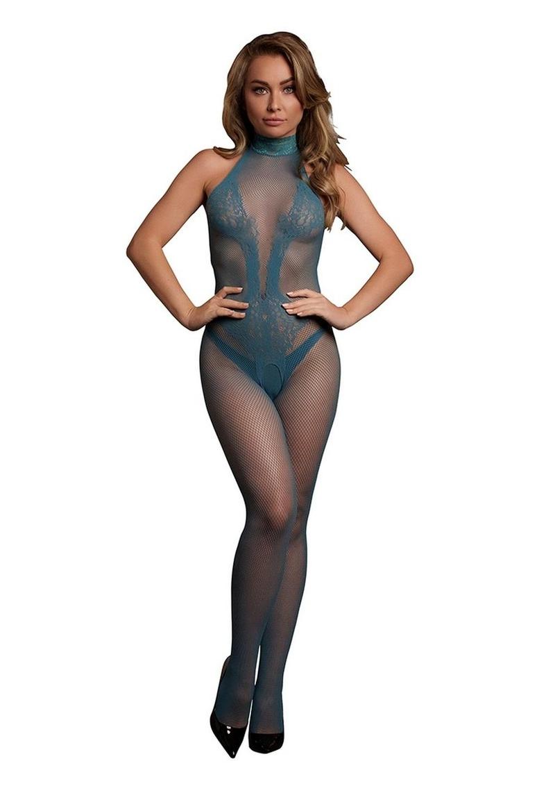 Le Désir Fishnet and Lace Bodystocking