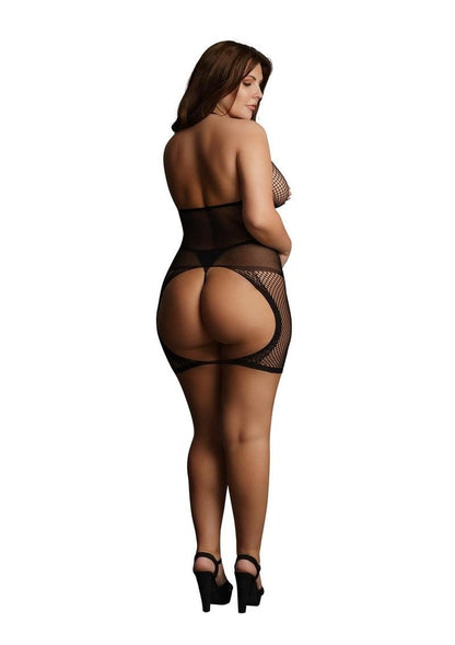 Peek-a-Boo Fishnet Dress