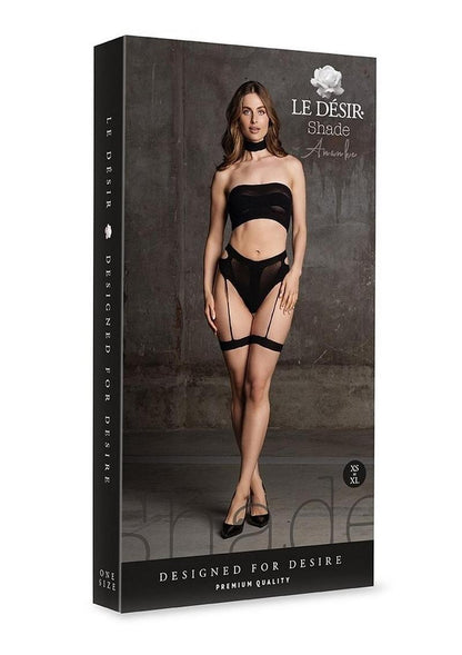 Le Désir Shade Ananke XII Three-Piece Set Choker Bandeau Top and Panty