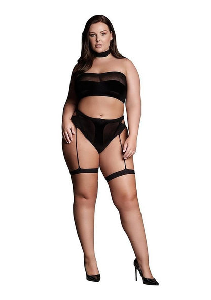 Le Désir Shade Ananke XII Three-Piece Set Choker Bandeau Top and Panty