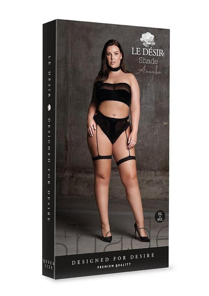 Le Désir Shade Ananke XII Three-Piece Set Choker Bandeau Top and Panty