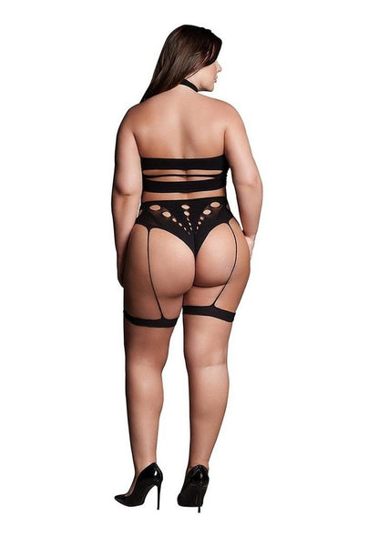 Le Désir Shade Ananke XII Three-Piece Set Choker Bandeau Top and Panty