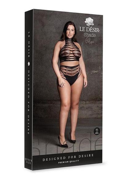 Le Desir Shade Carpo Xlvi Two Piece with Turtleneck, Crop Top and Pantie