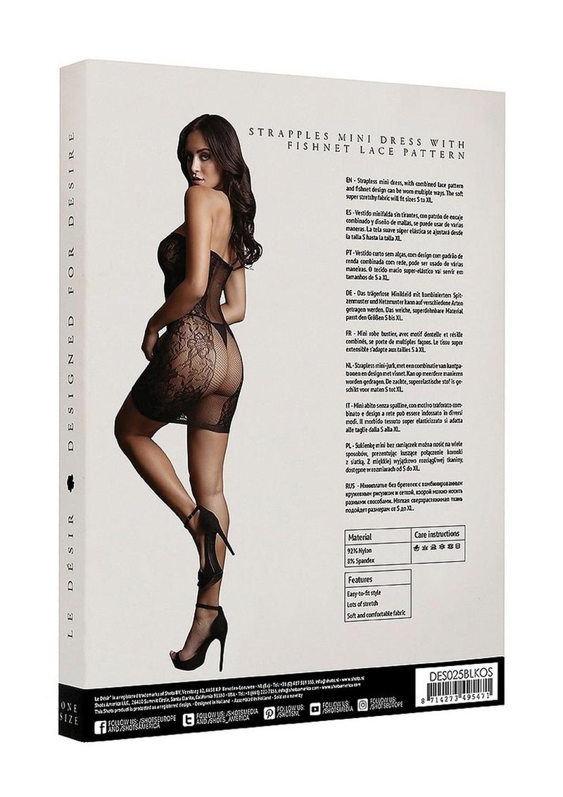 Le Désir Strapless Mini Dress