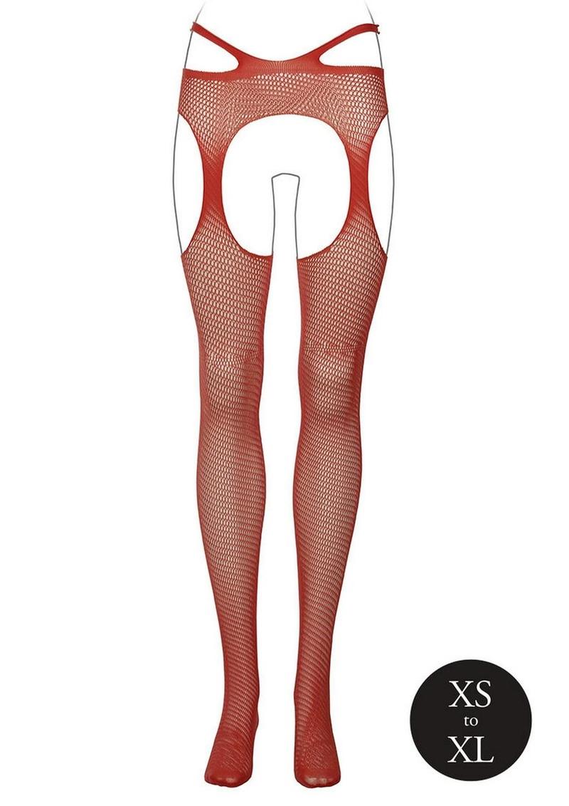 Le Désir Suspender Pantyhose Strappy Waist – Sunset Glow Orange