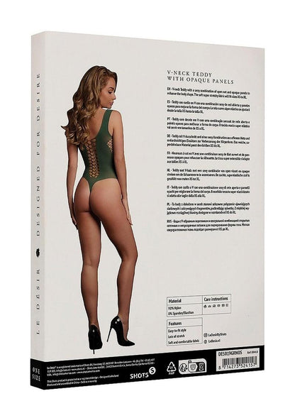 Le Désir V-neck Teddy Opaque Panels