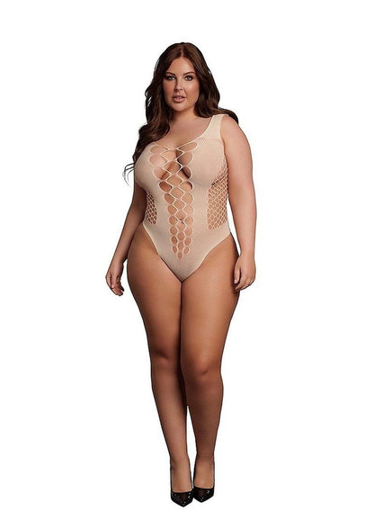 Le Désir V-neck Teddy Opaque Panels