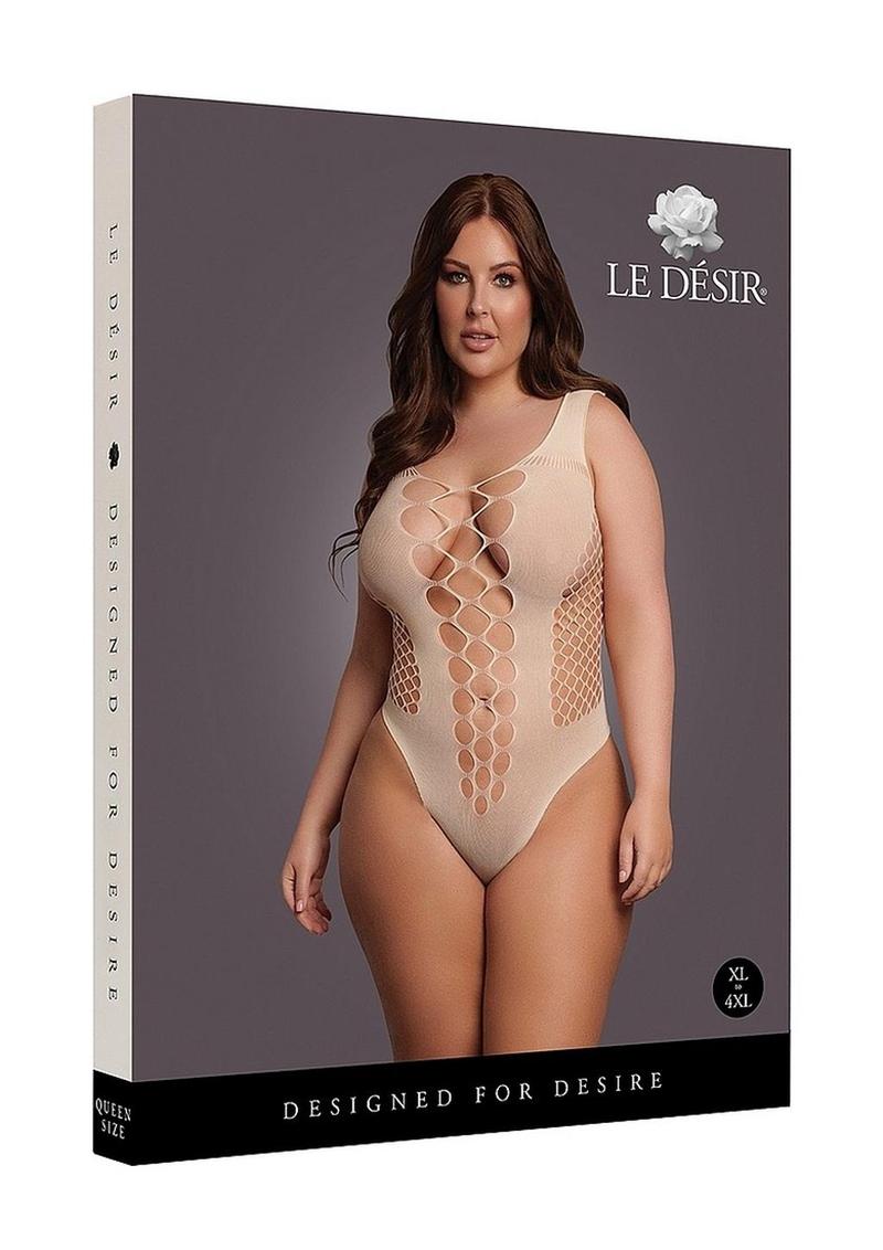 Le Désir V-neck Teddy Opaque Panels