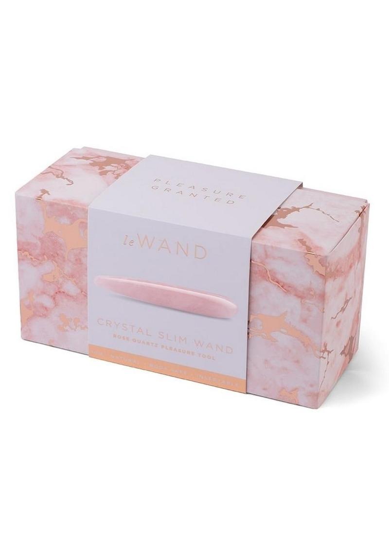 LeWand Crystal Slim Wand Rose Quartz Pleasure Tool
