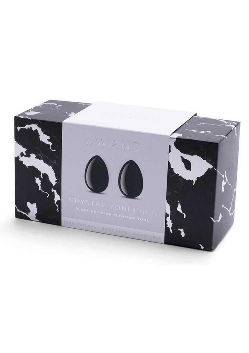 Le Wand Crystal Yoni Eggs Black Obsidian Pleasure Tool