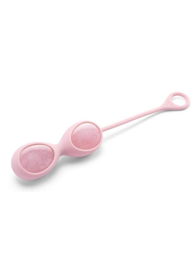 LE WAND Crystal Yoni Eggs Rose Quartz Kegel Balls
