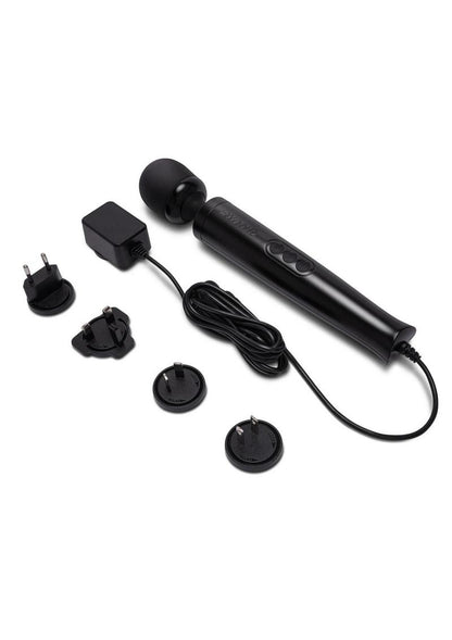 Le Wand Die Cast Plug-in Vibrating Massager – Black