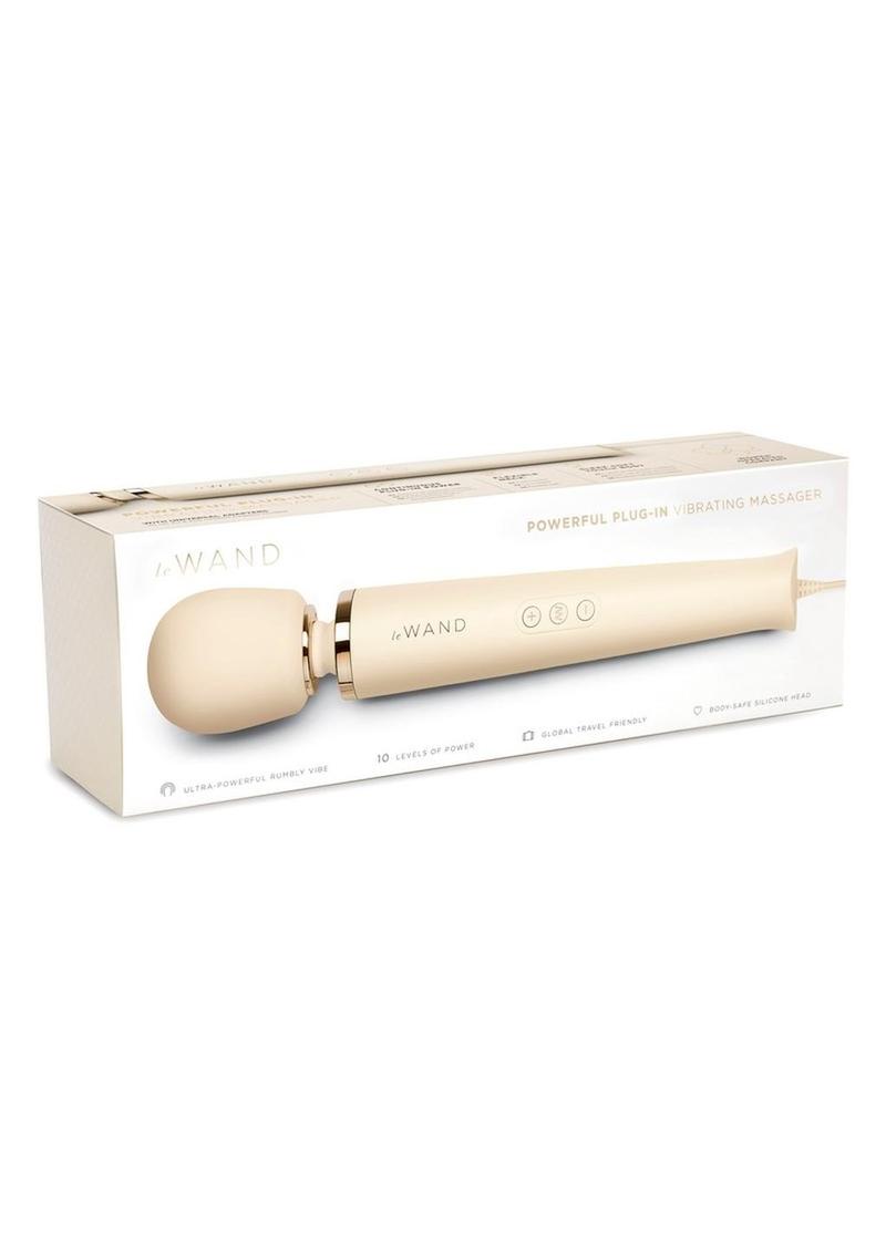 Le Wand Plugin Vibrating Massager For Ultimate Pleasure