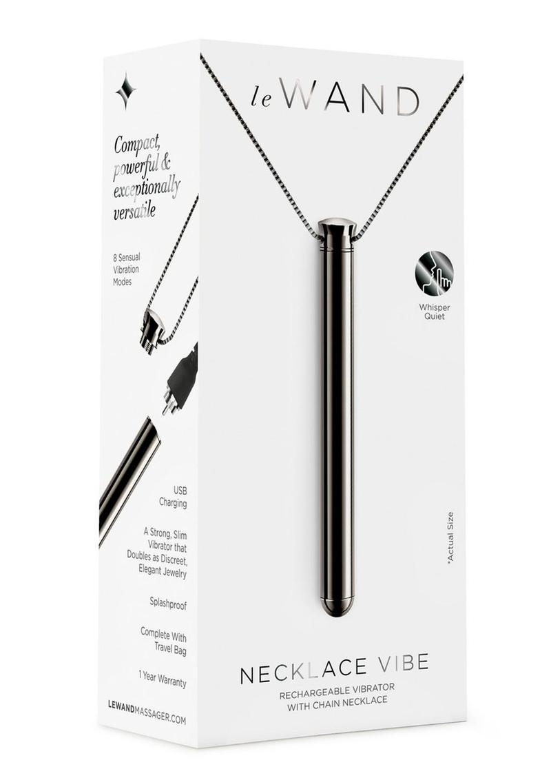 Le Wand Necklace Vibe Rechargeable Silicone Vibrator