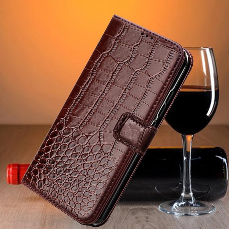 Leather Black Flip Case for iPhone XS Max X XR 12 Mini 11 Pro 7 8 Wallet Stand Cover Flip Wallet Leather Case with Secure Buckle Closing Lock and Bracket Function