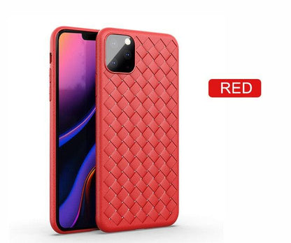Leather Breathable Mesh Phone Case Suitable For iPhone 14 13 11 Pro Max 12 Mini Xs 6S 7 8 Plus X XR Silicone Soft Thin Protective Exquisite Textures Case For Iphone Comfortable Grip Elegant Case For Smartphone