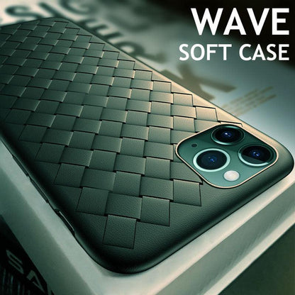 Leather Breathable Mesh Phone Case Suitable For iPhone 14 13 11 Pro Max 12 Mini Xs 6S 7 8 Plus X XR Silicone Soft Thin Protective Exquisite Textures Case For Iphone Comfortable Grip Elegant Case For Smartphone