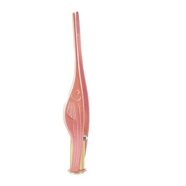 LED Flashlight Stainless Steel Tweezers Ear Pick Clean Colorful Tweezers Tool Hair Removal Care