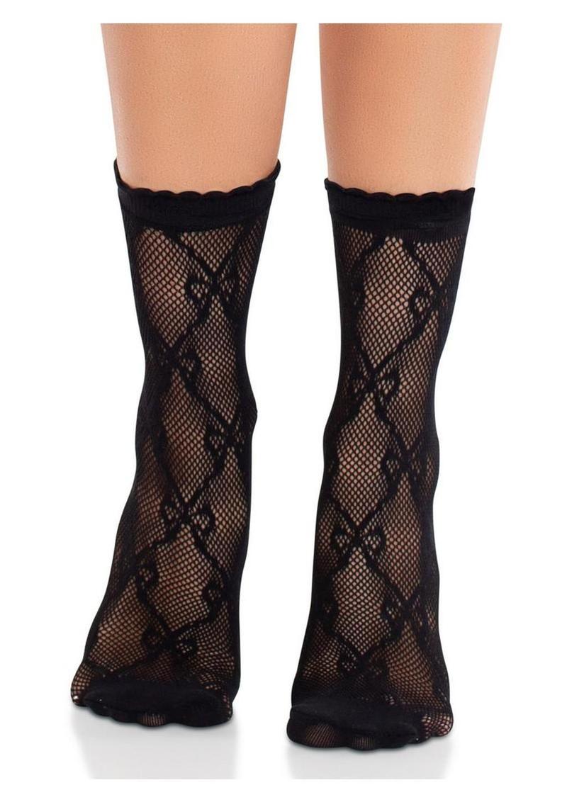 Leg Avenue Bow Net Anklets