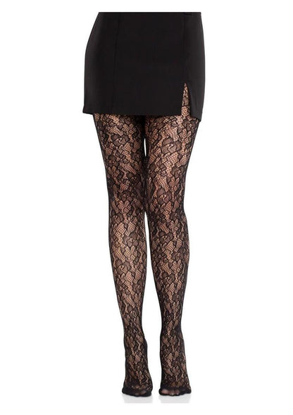 Leg Avenue Stretchy Fit Camellia Lace Tights
