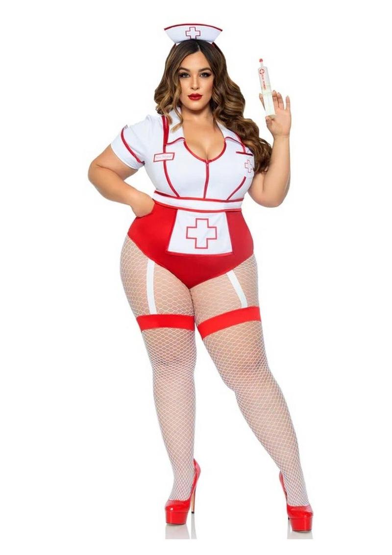 Nurse Feelgood Snap Crotch Garter Bodysuit