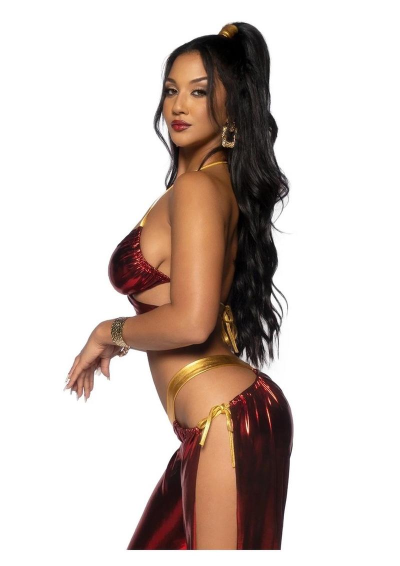 Ruby Desert Princess Lame Bikini Top