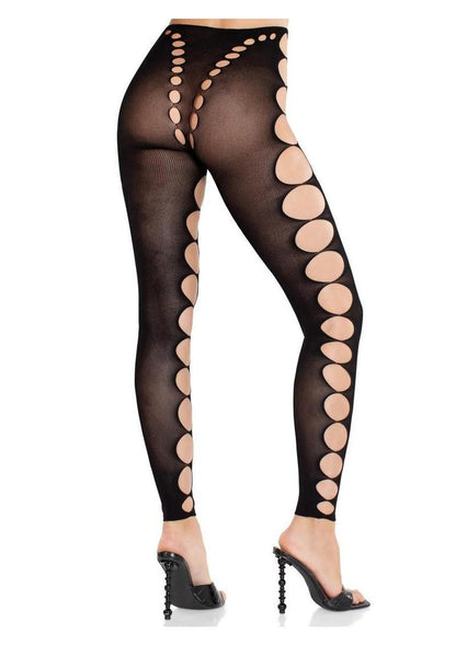 Seamless Opaque Cut-Out Footless Tights