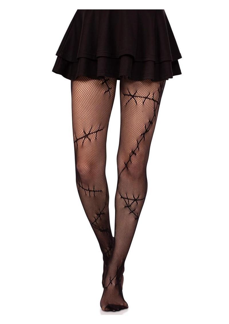 Leg Avenue Stiched Up Net Tights