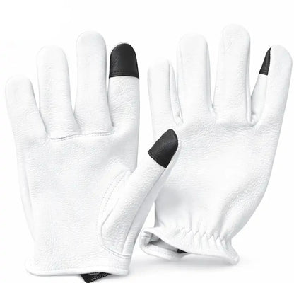 Cadbury White Touchscreen Gloves