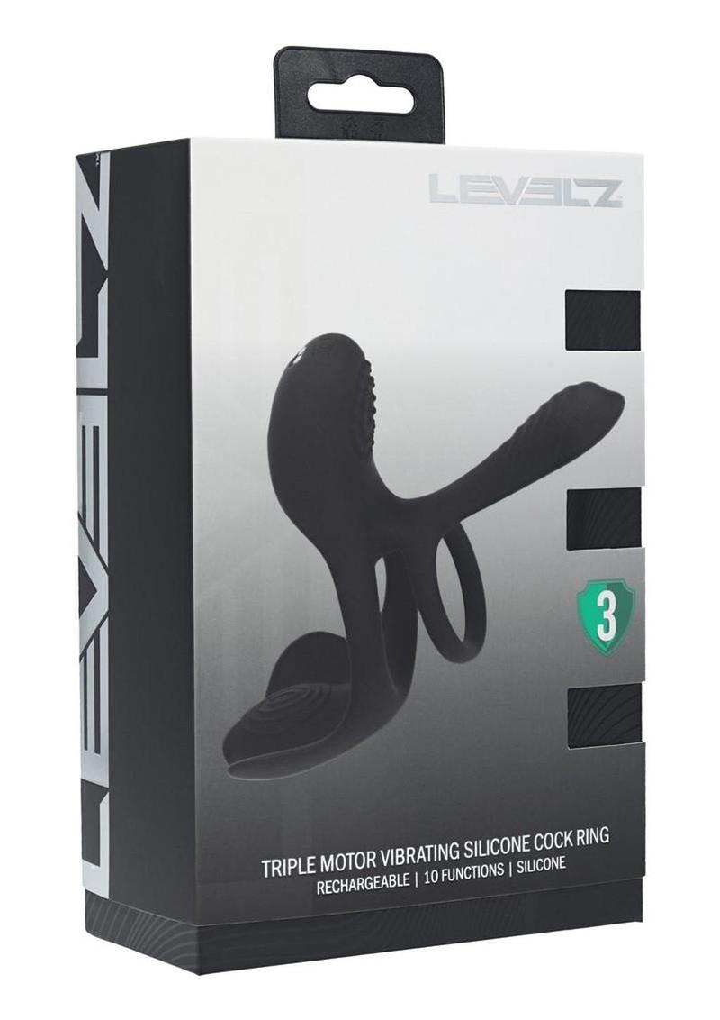 Levelz Triple Motor Vibrating Cock Ring