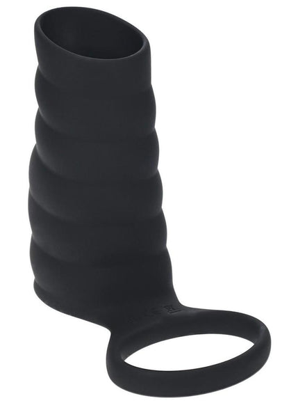 Levelz Vibrating Ribbed Cock Sleeve and Ball Ring
