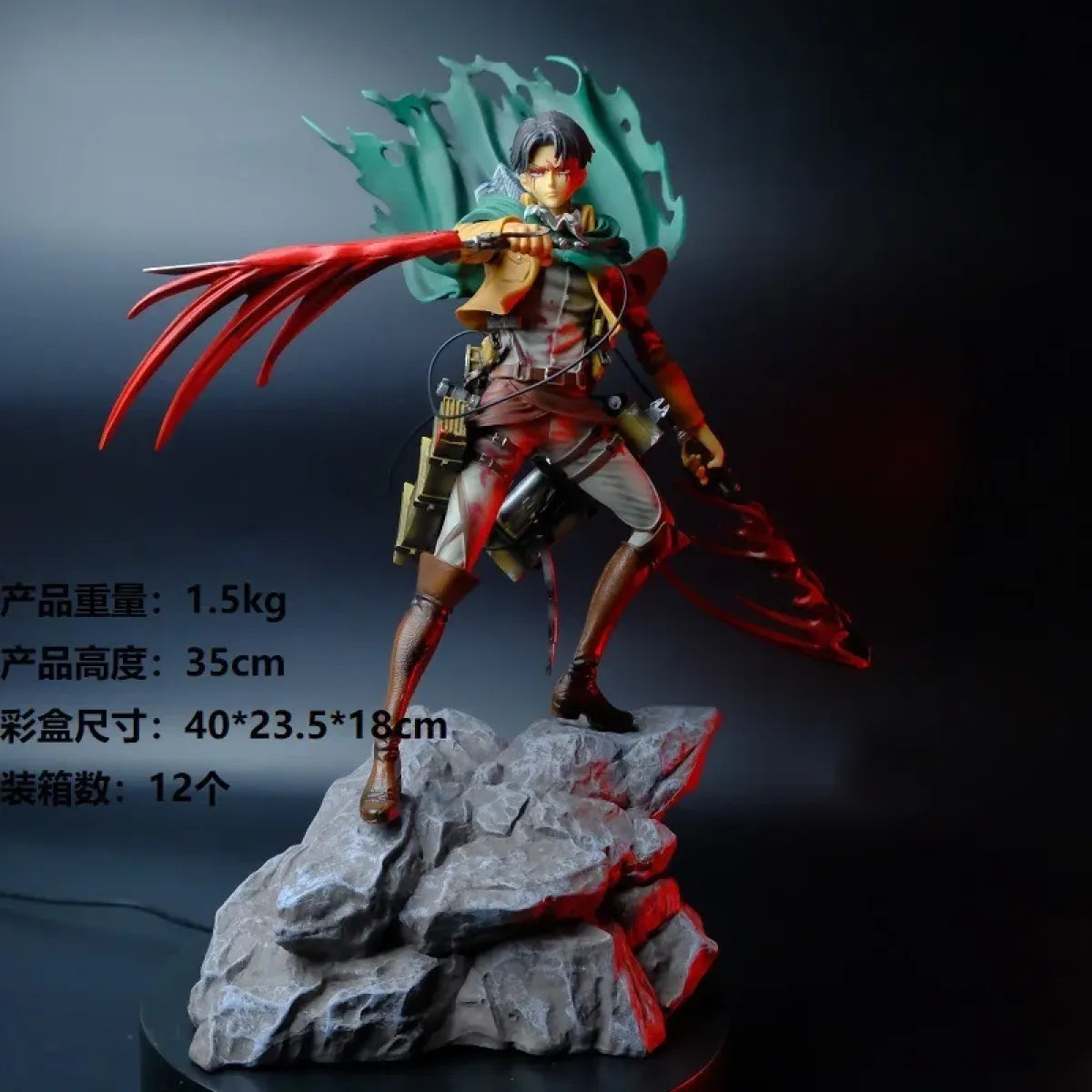 Attack on Titan Mikasa &amp; Levi PVC Action Figure Set