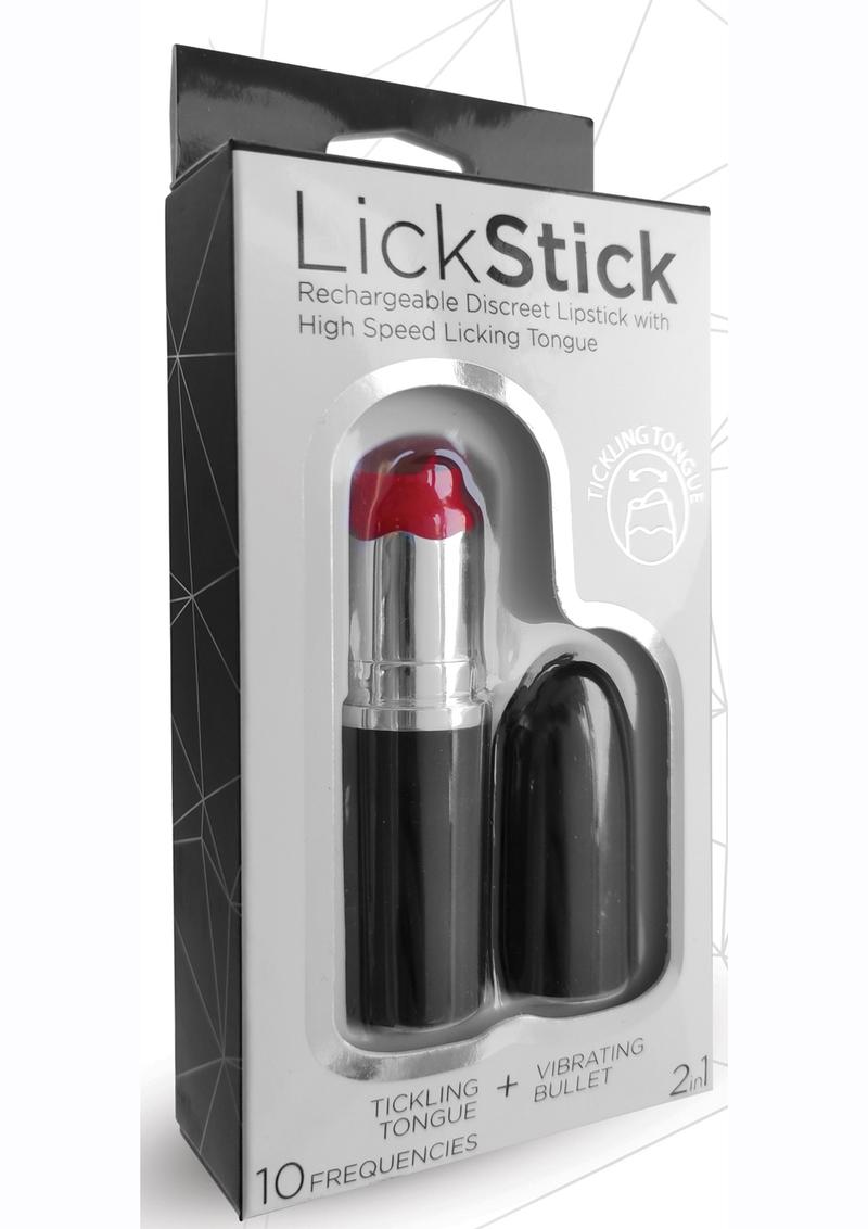 LickStick Rechargeable Lipstick Vibrator High-Speed Licking Tongue