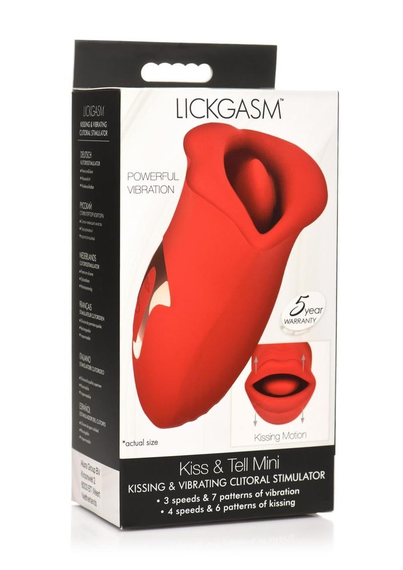 Lickgasm Tell Mini Kissing And Vibrating Clitoral Stimulator