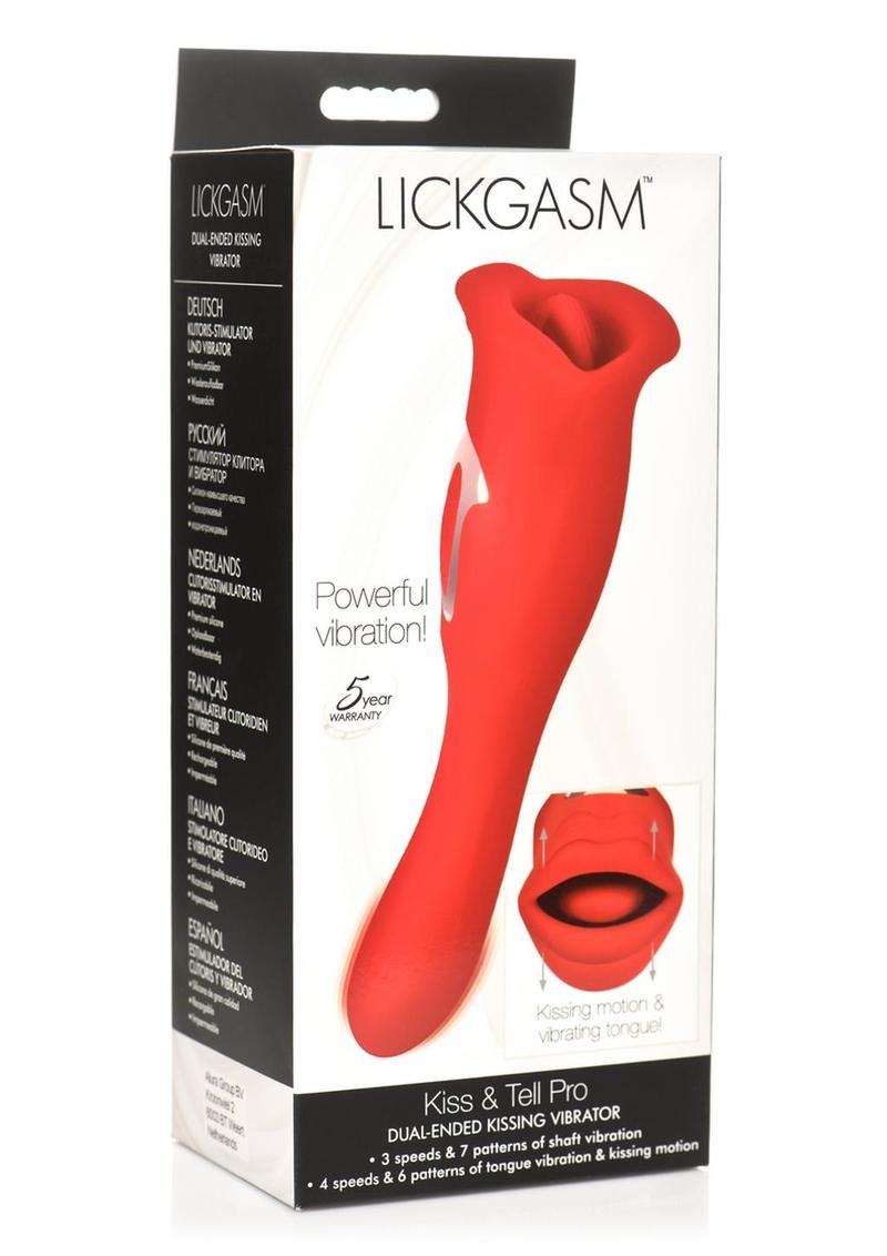 Lickgasm Kiss &amp; Tell Pro Dual Ended Kissing Vibrator