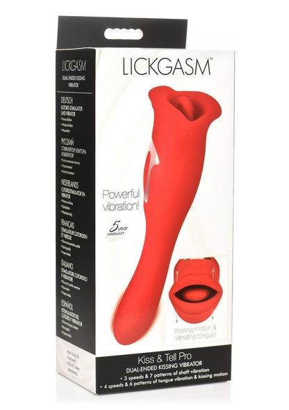 Lickgasm Kiss &amp; Tell Pro Dual Ended Kissing Vibrator