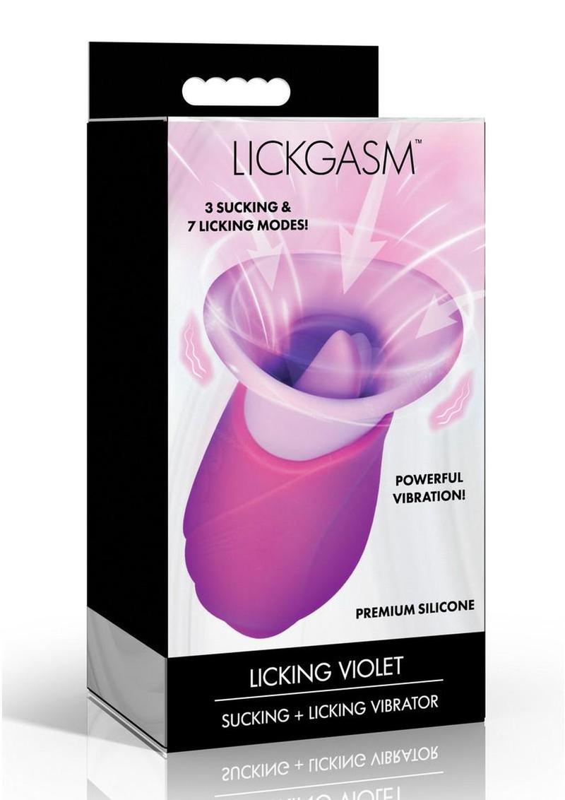 Lickgasm Licking Violet Sucking Vibrator