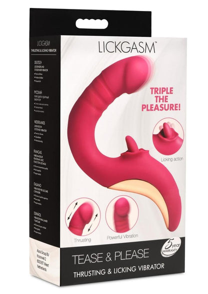Lickgasm Tease Please Thrusting &amp; Licking Vibrator