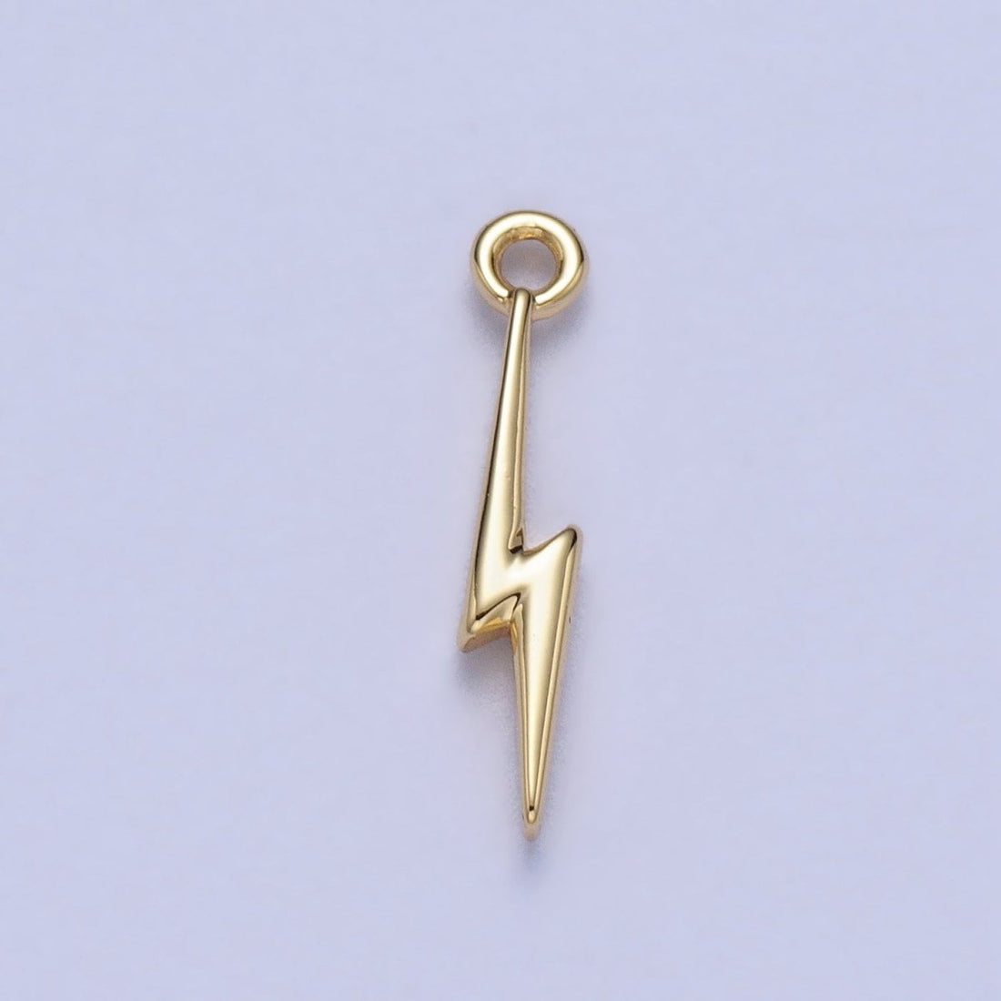 Lightning Bolt Storm Thunder Mini Charm in Gold &amp; Silver | AC-052