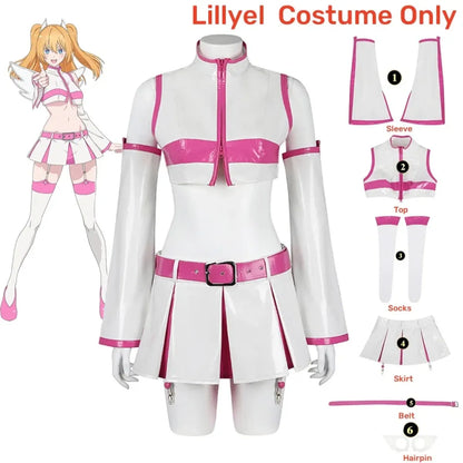 2.5D Seduction Lilysa Amano Cosplay Costume – Full Set with Wig